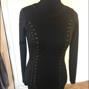 Arden B black midi dress